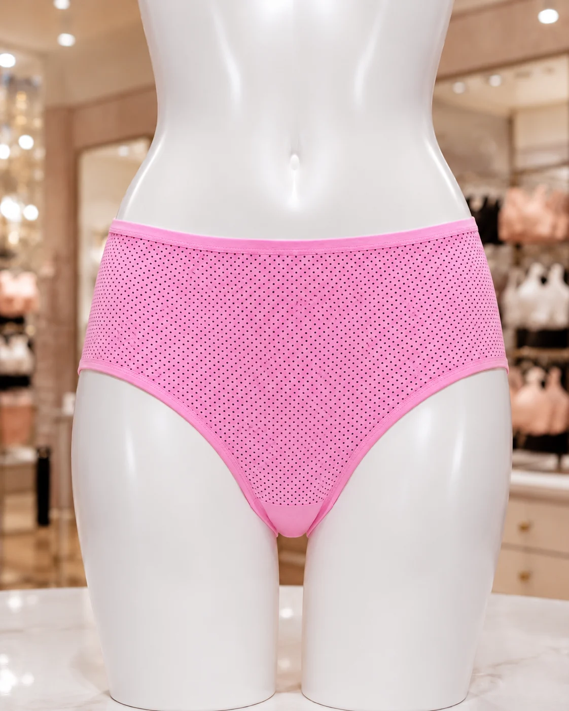 Women’s Polka Dot Cotton Full-Coverage Briefs – Pack of 3