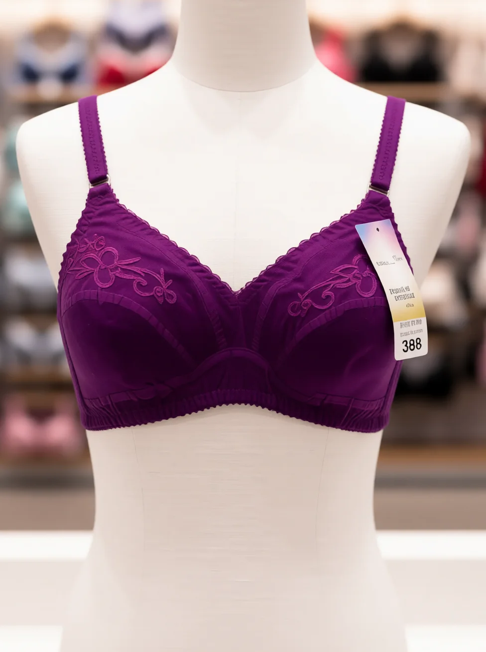 Women’s Floral Embroidered Non-Padded Full-Coverage Everyday Bra