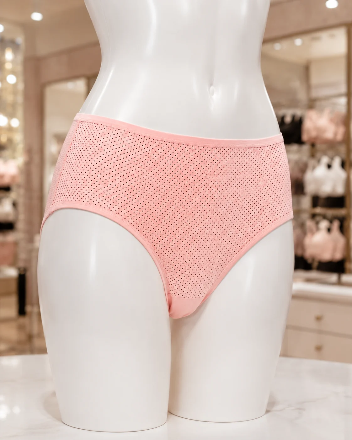 Women’s Polka Dot Cotton Full-Coverage Briefs – Pack of 3