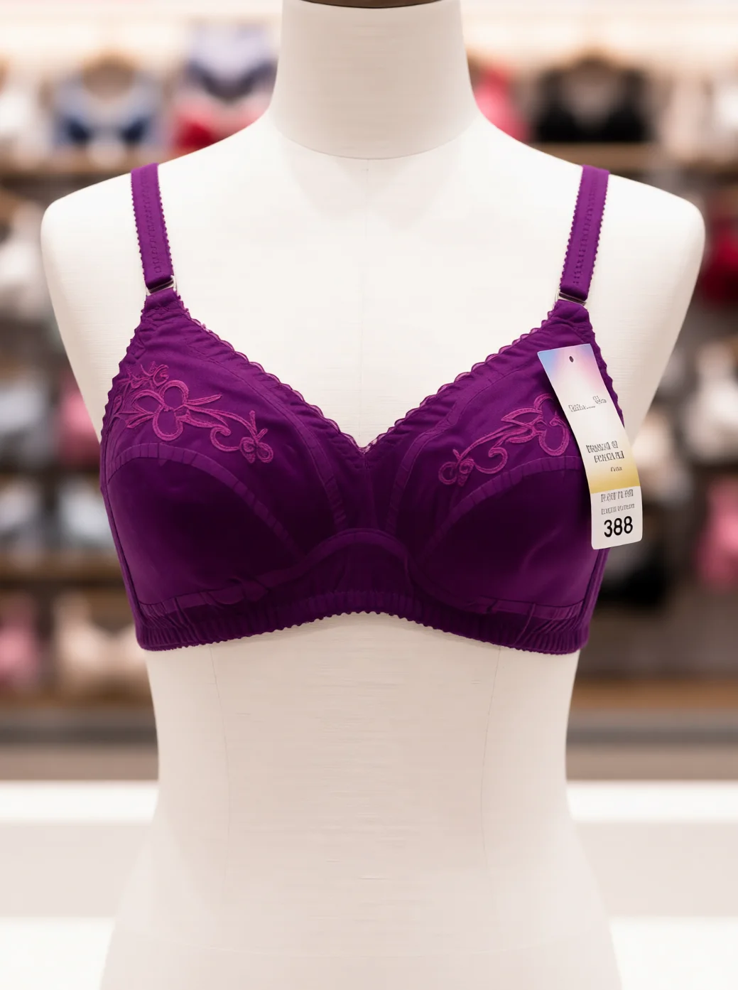 Women’s Floral Embroidered Non-Padded Full-Coverage Everyday Bra