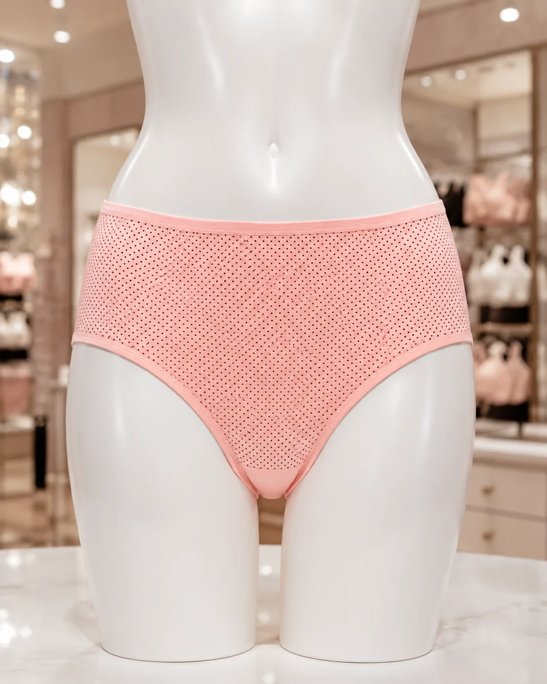 Women’s Polka Dot Cotton Full-Coverage Briefs – Pack of 3