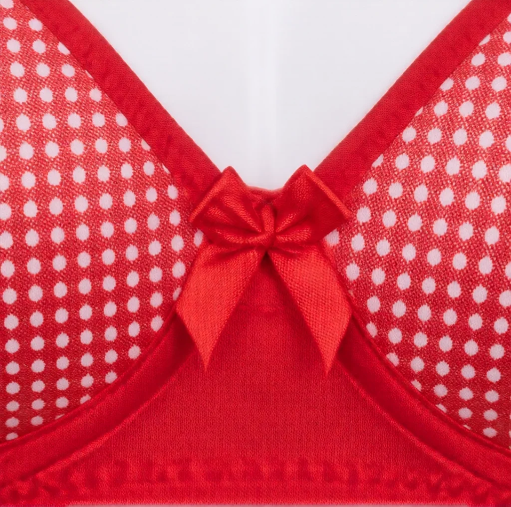 Women’s Polka Dot Foam-Padded Full-Coverage Bra