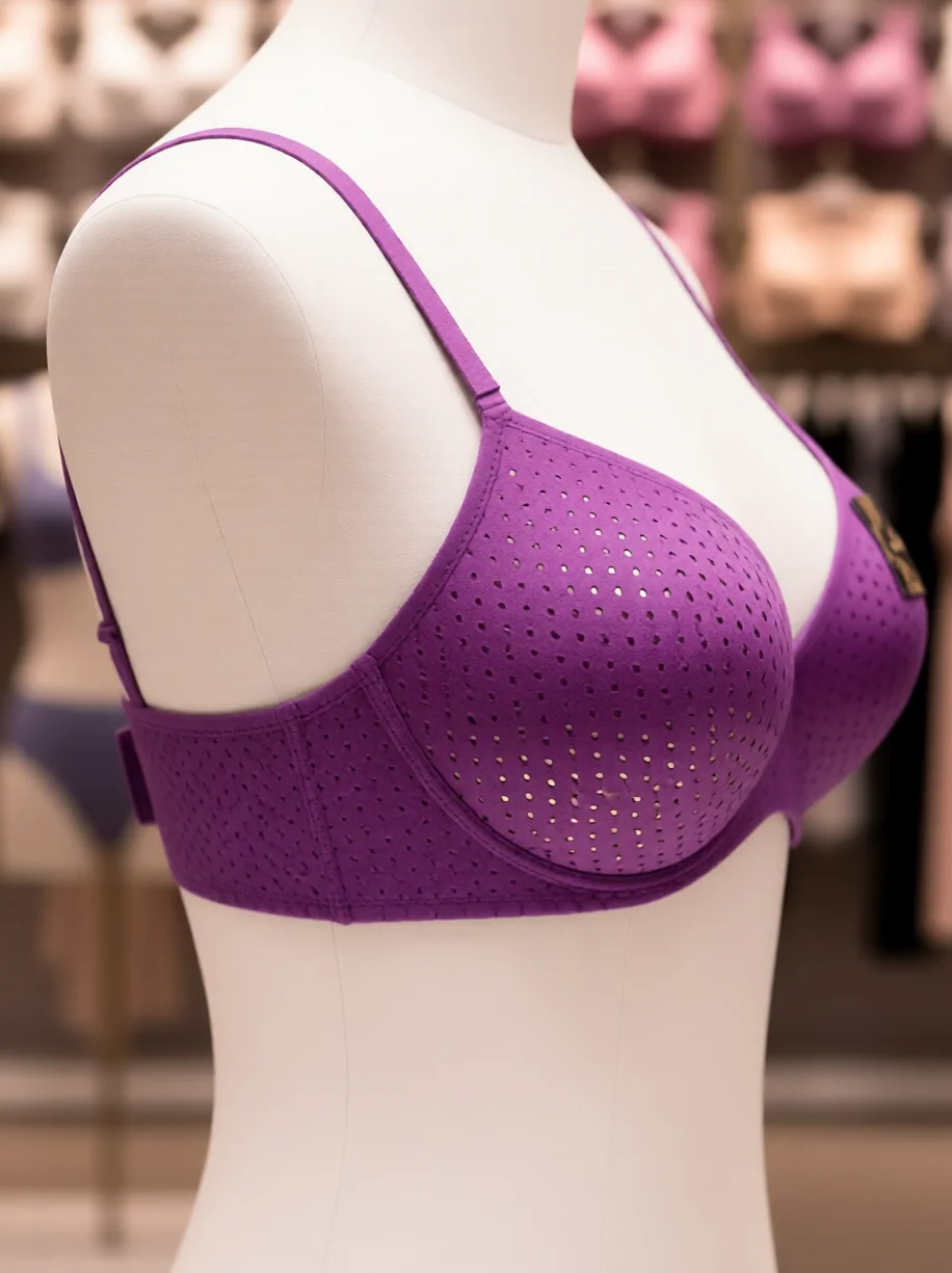 Women’s Textured Foam-Padded Full-Coverage Everyday Bra